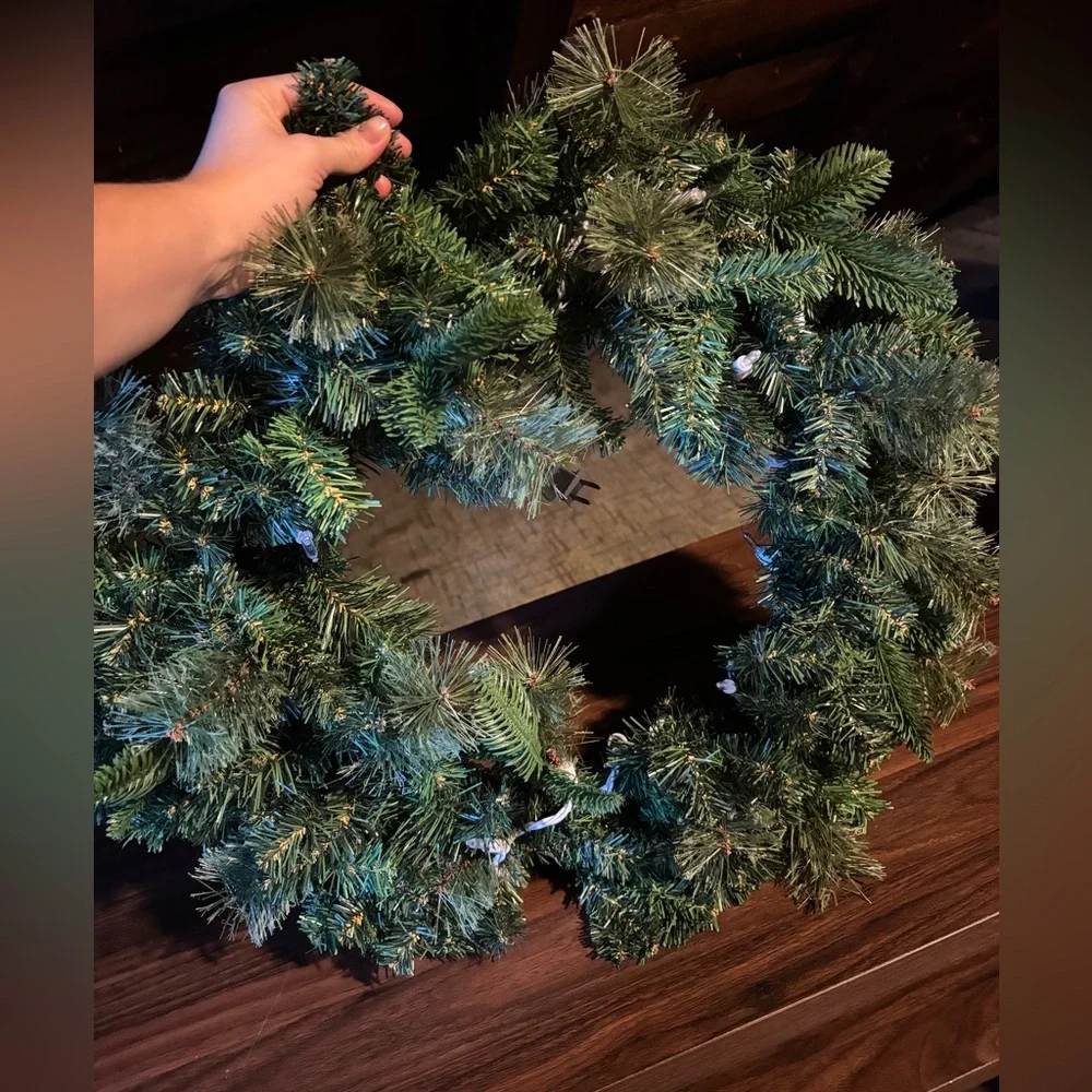 Festive Green Holiday Wreath
